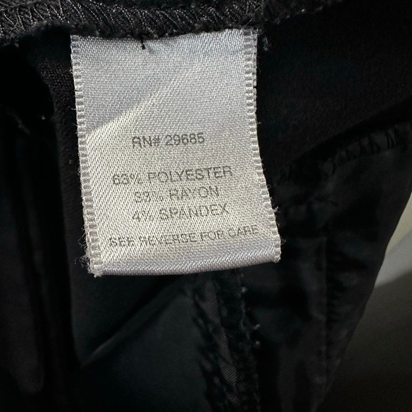 Pendleton 8P‎ Petite Black Dress Pants Straight Leg Trousers Career Work - Picture 4 of 5